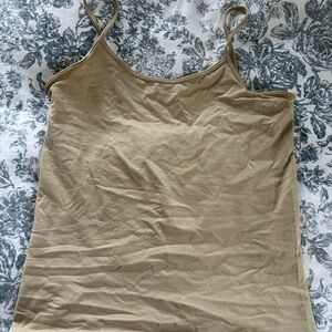 Carly Jean Los Angeles Tan Slim Spaghetti Strap Cami
